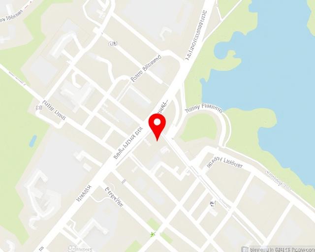 Et kart som viser plasseringen til Fjordøy Blomster i Ålesund sentrum.